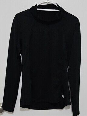 RBX Black Athletic Top w/Neck Gaiter Size Medium